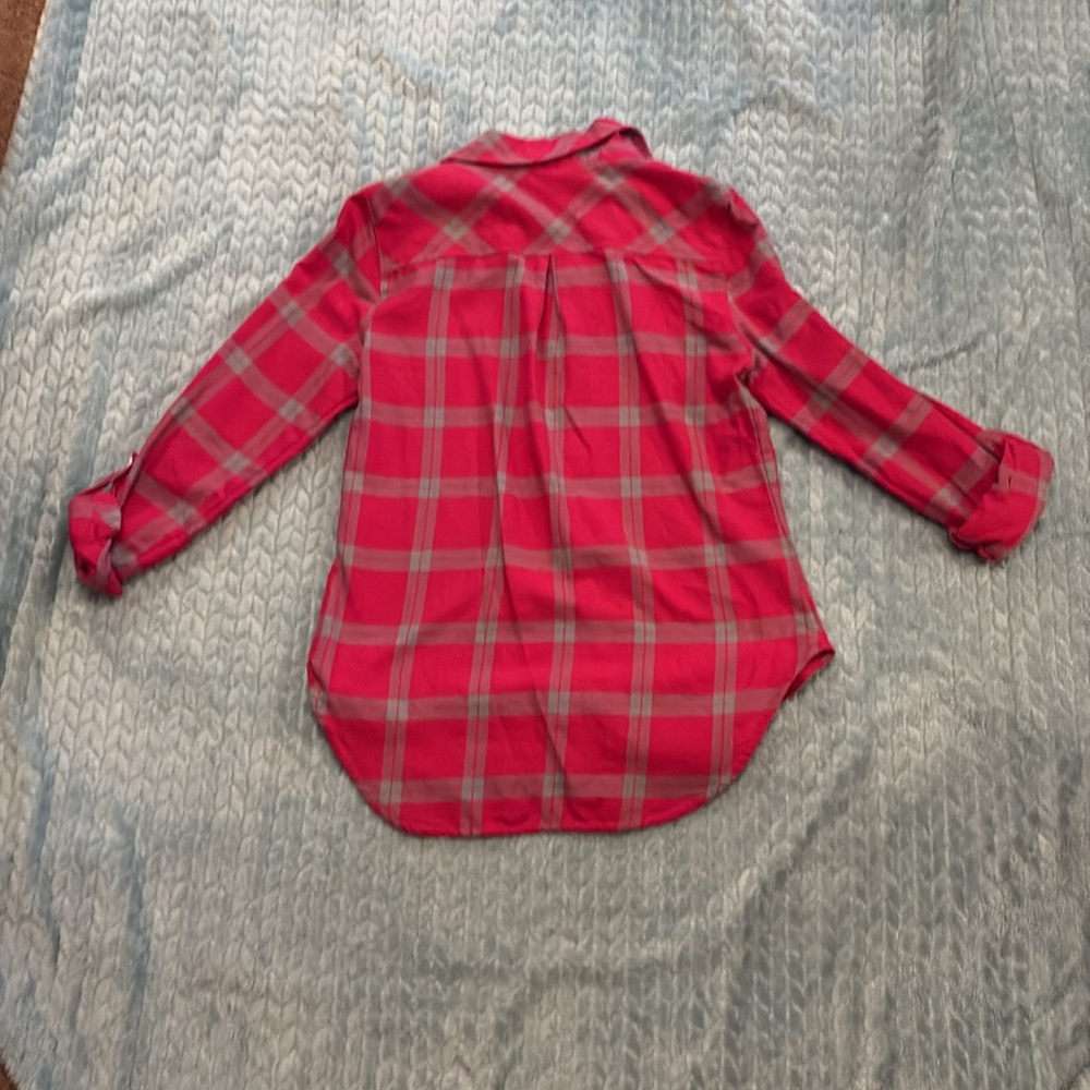 Sundance Plaid Flannel Button Down Shirt - Picture 2 of 8